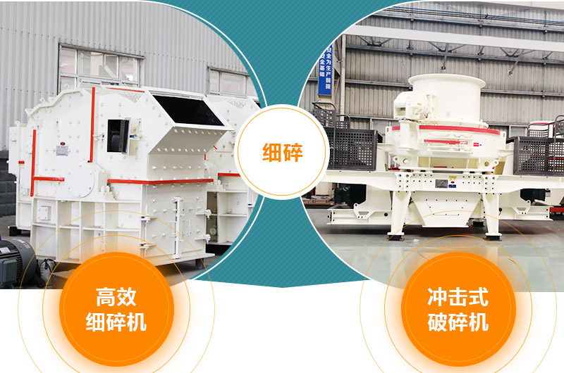 細碎：細碎機、沖擊式破碎機