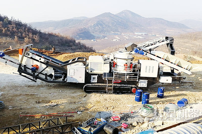 履帶式石頭破碎機船型機身，耐磨抗壓